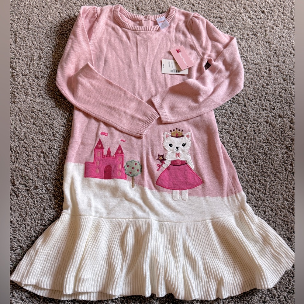 NEW gymboree royal princess embroidered dress size 8